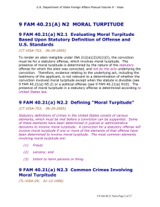 9 FAM 40.21(a) Crimes Involving Moral Turpitude