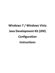 Windows 7 / Windows Vista Java Development Kit (JDK