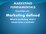 marketing fundamentals