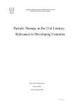 Particle Therapy in the 21st Century: Relevance to