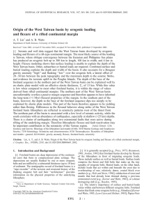 Origin of the West Taiwan basin by orogenic loading and flexure of a