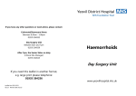 Haemorrhoids - Yeovil District Hospital