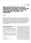 Many Gulf War illnesses may be autoimmune disorders caused