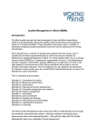 Quality Management in Mind (QMiM). Introduction The Mind quality