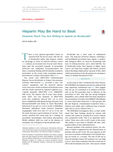 Heparin May Be Hard to Beat - JACC: Cardiovascular Interventions