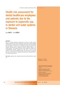 Health risk assessment for dental healthcare employees and