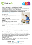 Eating guidelines for irritable bowel syndrome (IBS)