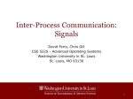 Inter-process communication: signals