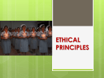 The primary ethical principles