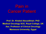 Pain in Cancer patient