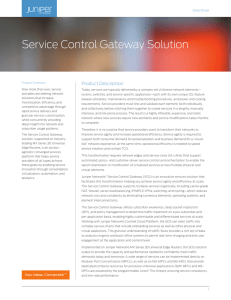 Service Control Gateway Solution