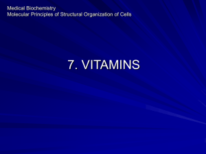 7. vitamins - Biochemistry Notes