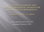 Treatment Planning and Implant Prosthetic Designs for Patients with