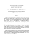 The Effect of Electrode Contact Resistance On Electric Field