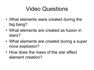 Where do elements come from?