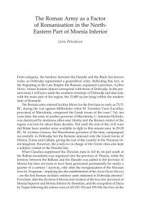 The Roman Army as a Factor of Romanisation in the North