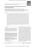 Concordance of Genomic Alterations between Primary and