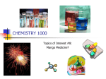 chemistry 1000 - U of L Class Index