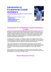 Introduction to Fundamental Crystal Oscillators