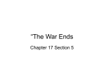 “The War Ends