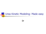 Urea kinetic modelling