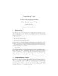 Notes on Propositional Logic