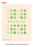Made for Life - Toshiba Medical Systems Corporation