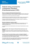 Carbapenem Resistant Enterobacteriaceae