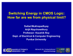 Switching Energy in CMOS Logic