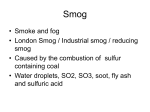 Photochemical smog - Dr. More Chemistry