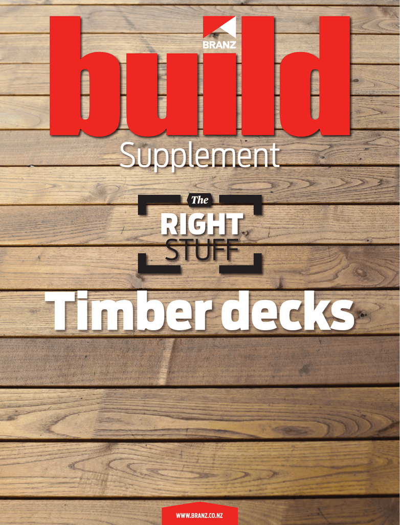 Supplement Branz Build