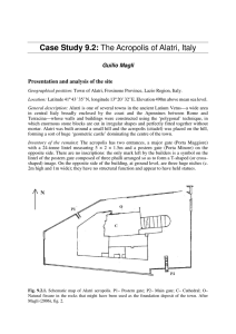 Case Study 9.2: The Acropolis of Alatri, Italy