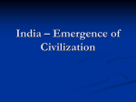 India – Emergence of Civilization