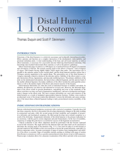 Distal Humeral Osteotomy