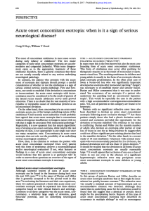 Acute onset concomitant esotropia - British Journal of Ophthalmology