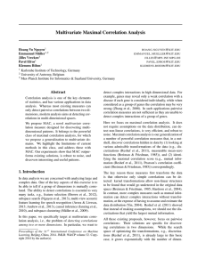 Multivariate Maximal Correlation Analysis