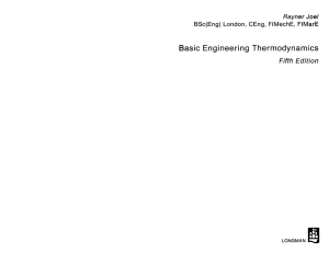 Basic Engineering Thermodynamics