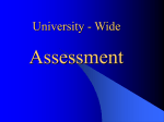 Program Assessment