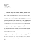 Zachary Colosa 5/1/2014 Freshman Compostion Research Paper