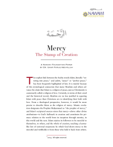 Mercy: The Stamp of Creation