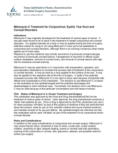 Mitomycin-C Treatment for Conjunctival and Corneal Disorders