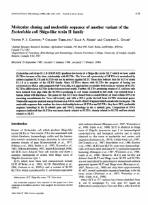 Molecular cloning and nucleotide sequence of another variant of the