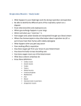 Respiration and Muscle study guide