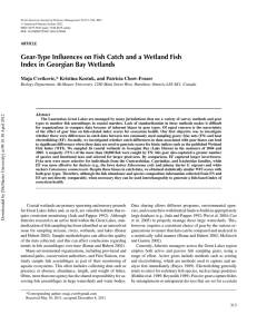 Gear-Type Influences on Fish Catch and a Wetland Fish Index in