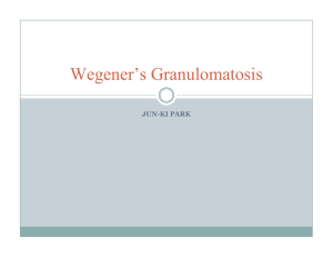 Wegener`s Granulomatosis