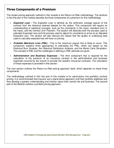 Three Components of a Premium - Forum for Agricultural Risk