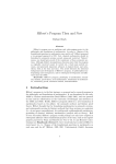 Hilbert`s Program Then and Now - Philsci