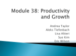 Module 38: Productivity and Growth