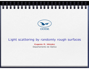 Light scattering by randomly rough surfaces