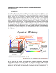 Lab Guide #6: External Quantum Efficiency Measurements
